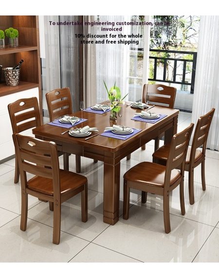 Bộ Bàn Ăn Gỗ Tre Hiện Đại Cho Căn Hộ Nhỏ