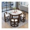Bộ Bàn Ăn Gỗ Tự Nhiên 4 Ghế Hiện Đại Bàn Đá Sintered Bộ Bàn Ăn Gỗ Tự Nhiên 4 Ghế Hiện Đại Bàn Đá Sintered