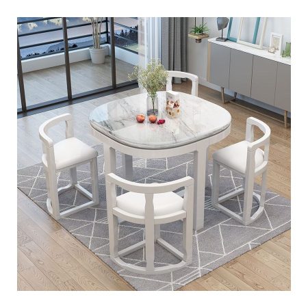 Bộ Bàn Ăn Gỗ Tự Nhiên 4 Ghế Hiện Đại Bàn Đá Sintered Bộ Bàn Ăn Gỗ Tự Nhiên 4 Ghế Hiện Đại Bàn Đá Sintered