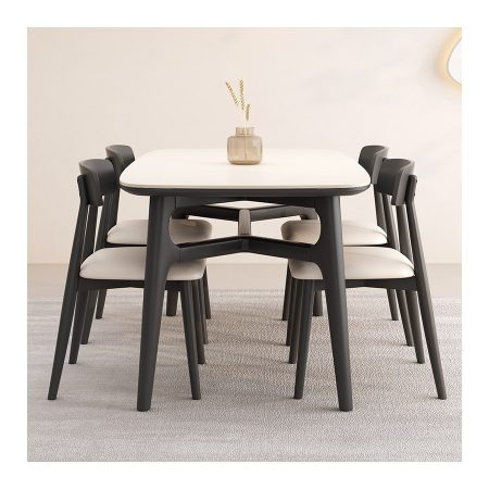 Bộ Bàn Ăn Gỗ Tự Nhiên Chịu Nước Hiện Đại