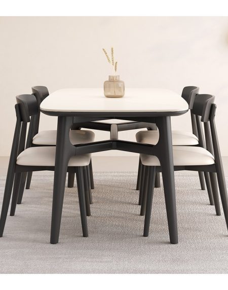 Bộ Bàn Ăn Gỗ Tự Nhiên Chịu Nước Hiện Đại