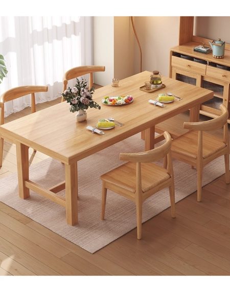 Bộ Bàn Ăn Gỗ Tự Nhiên Hiện Đại 220cm - 240cm