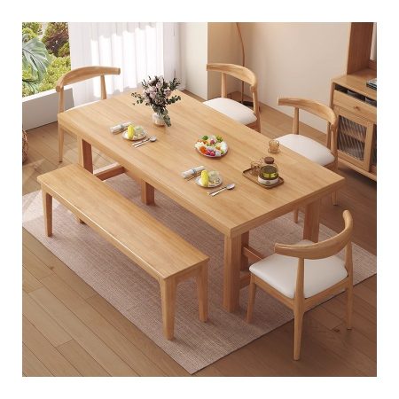 Bộ Bàn Ăn Gỗ Tự Nhiên Hiện Đại 220cm - 240cm