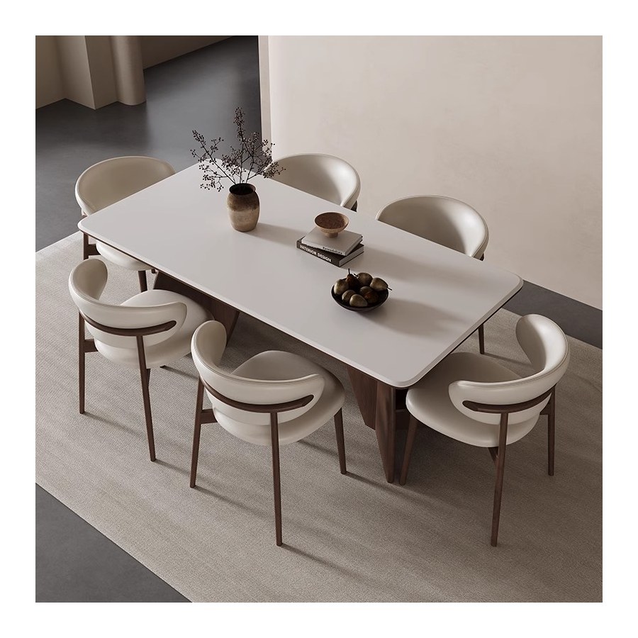 Bộ Bàn Ăn Gỗ Tự Nhiên Hiện Đại 220cm - 240cm Bộ Bàn Ăn Gỗ Tự Nhiên Hiện Đại 220cm - 240cm