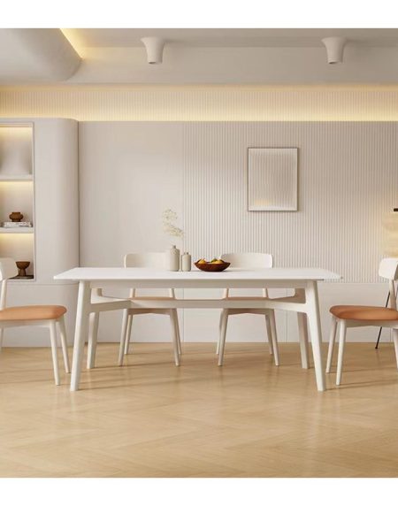 Bộ Bàn Ăn Gỗ Tự Nhiên Hiện Đại 4-6 Người