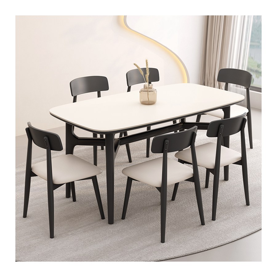 Bộ Bàn Ăn Gỗ Tự Nhiên Hiện Đại 4-6 Người Bộ Bàn Ăn Gỗ Tự Nhiên Hiện Đại 4-6 Người
