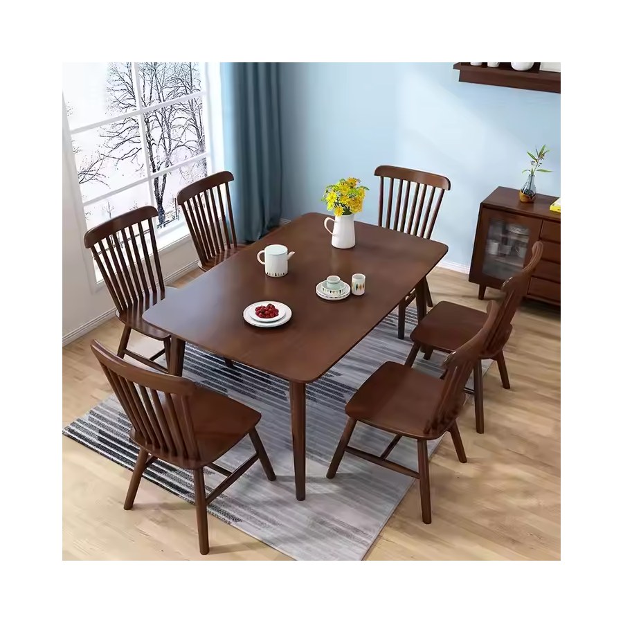 Bộ Bàn Ăn Gỗ Tự Nhiên Hình Chữ Nhật Hiện Đại 4/6/8 Ghế Bộ Bàn Ăn Gỗ Tự Nhiên Hình Chữ Nhật Hiện Đại 4/6/8 Ghế