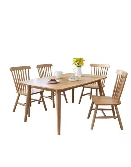 Bộ Bàn Ăn Gỗ Tự Nhiên Hình Chữ Nhật Hiện Đại 4/6/8 Ghế Bộ Bàn Ăn Gỗ Tự Nhiên Hình Chữ Nhật Hiện Đại 4/6/8 Ghế