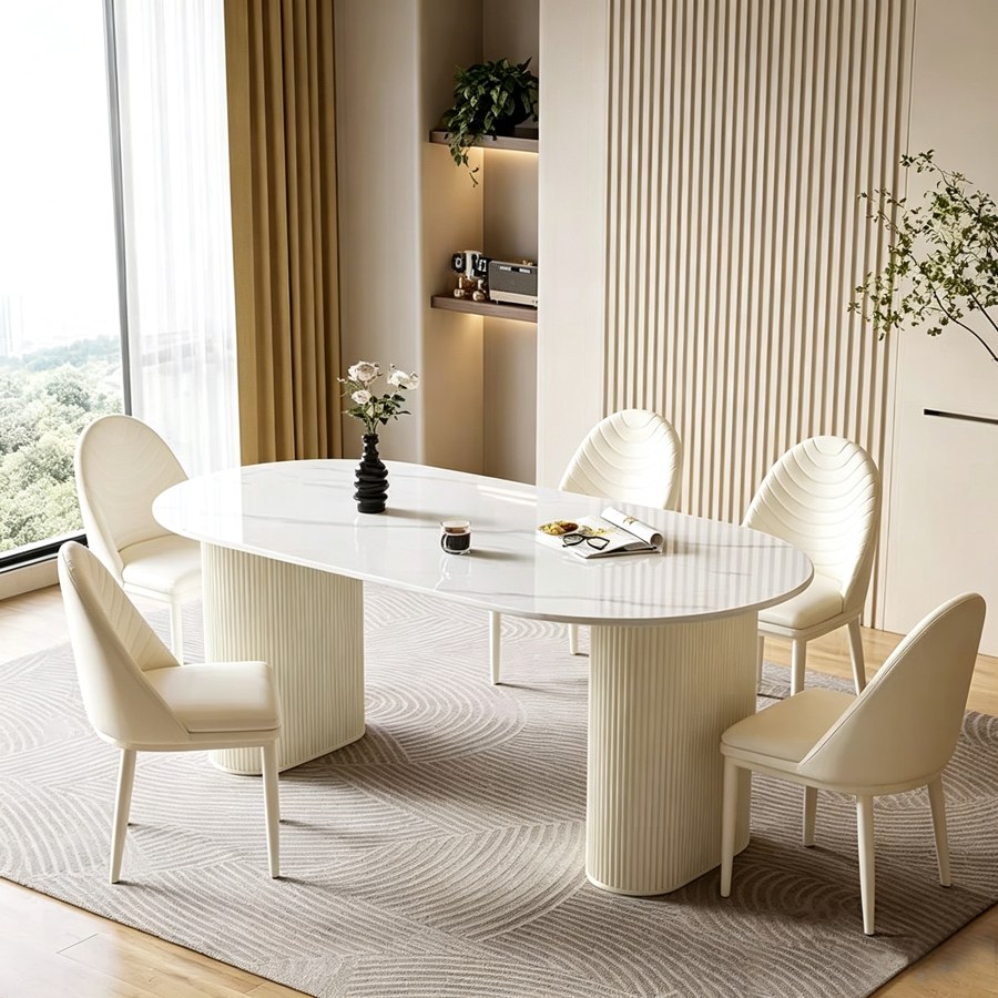 Bộ Bàn Ăn Hiện Đại Đá Marble 4 Ghế Bộ Bàn Ăn Hiện Đại Đá Marble 4 Ghế
