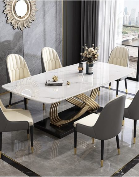 Bộ Bàn Ăn Hiện Đại Đá Marble Cho Căn Hộ Nhỏ Bộ Bàn Ăn Hiện Đại Đá Marble Cho Căn Hộ Nhỏ