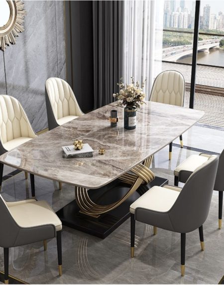 Bộ Bàn Ăn Hiện Đại Đá Marble Cho Căn Hộ Nhỏ Bộ Bàn Ăn Hiện Đại Đá Marble Cho Căn Hộ Nhỏ