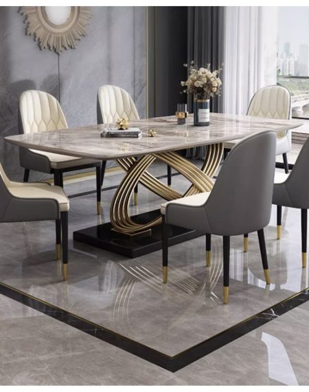 Bộ Bàn Ăn Hiện Đại Đá Marble Cho Căn Hộ Nhỏ Bộ Bàn Ăn Hiện Đại Đá Marble Cho Căn Hộ Nhỏ