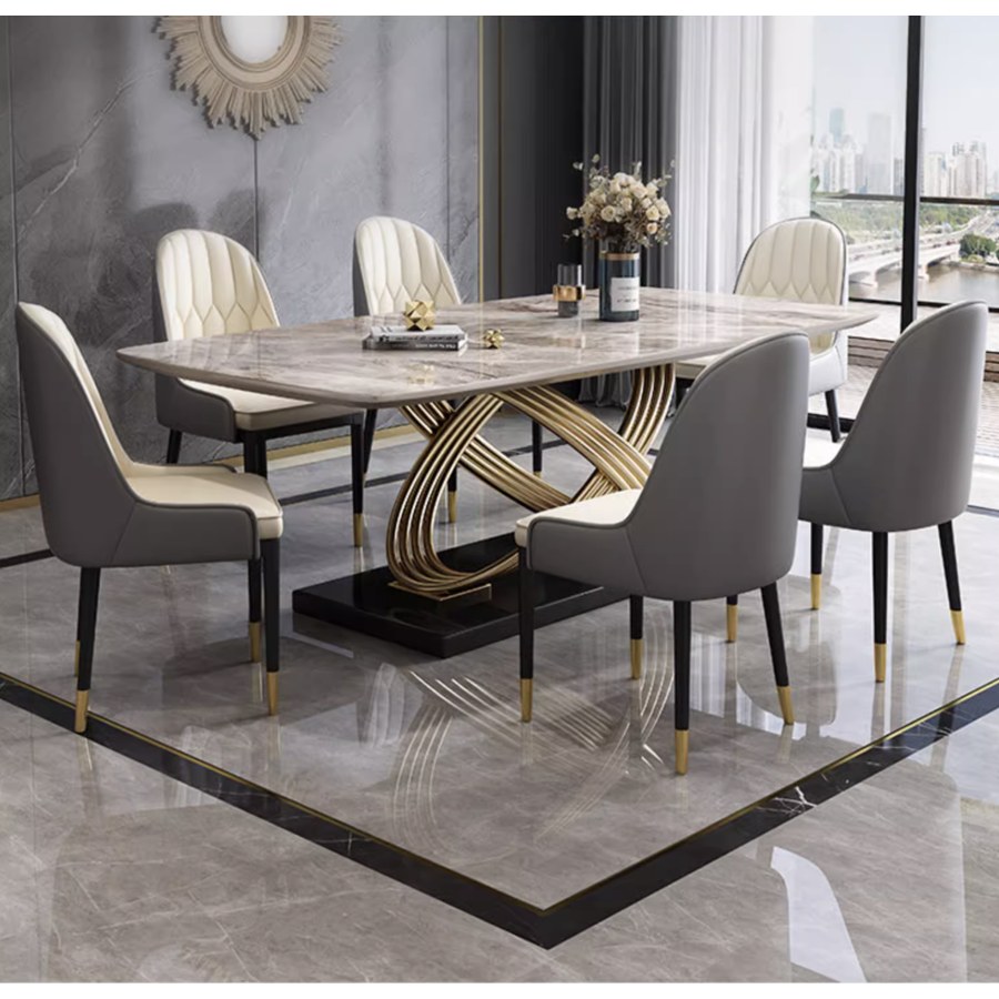 Bộ Bàn Ăn Hiện Đại Đá Marble Cho Căn Hộ Nhỏ Bộ Bàn Ăn Hiện Đại Đá Marble Cho Căn Hộ Nhỏ