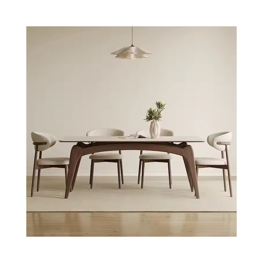 Bộ Bàn Ăn Hiện Đại Gỗ Tự Nhiên Chống Nước Bền Bỉ Bộ Bàn Ăn Hiện Đại Gỗ Tự Nhiên Chống Nước Bền Bỉ