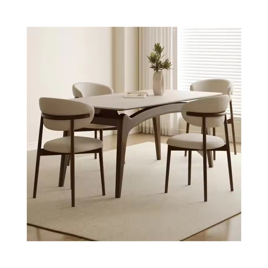 Bộ Bàn Ăn Hiện Đại Gỗ Tự Nhiên Chống Nước Bền Bỉ Bộ Bàn Ăn Hiện Đại Gỗ Tự Nhiên Chống Nước Bền Bỉ