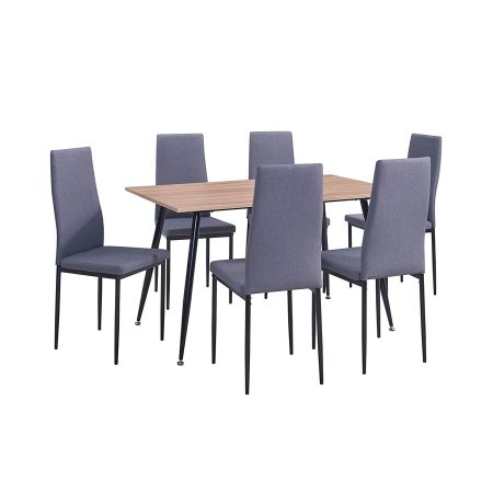 Bộ Bàn Ăn Kính Hiện Đại Ghế Da PU Chắc Chắn Bộ Bàn Ăn Kính Hiện Đại Ghế Da PU Chắc Chắn