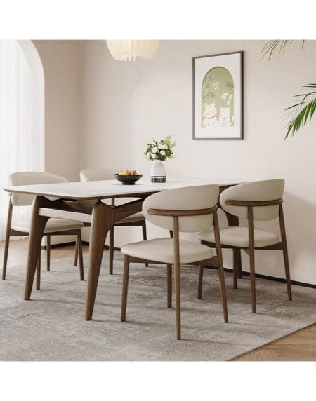 Bộ Bàn Ăn Tối Giản Gỗ Óc Chó Chân Y Độc Đáo Bộ Bàn Ăn Tối Giản Gỗ Óc Chó Chân Y Độc Đáo