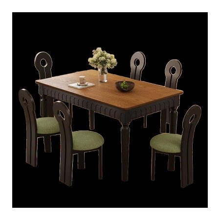 Bộ Bàn Ăn Tối Giản Gỗ Tre Màu Nâu Hình Oval Thiết Kế Hiện Đại