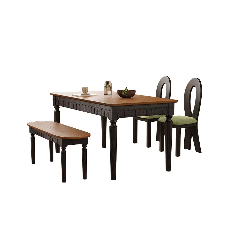 Bộ Bàn Ăn Tối Giản Gỗ Tre Màu Nâu Hình Oval Thiết Kế Hiện Đại Bộ Bàn Ăn Tối Giản Gỗ Tre Màu Nâu Hình Oval Thiết Kế Hiện Đại