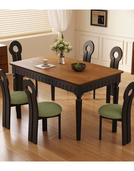 Bộ Bàn Ăn Tối Giản Gỗ Tre Màu Nâu Hình Oval Thiết Kế Hiện Đại Bộ Bàn Ăn Tối Giản Gỗ Tre Màu Nâu Hình Oval Thiết Kế Hiện Đại