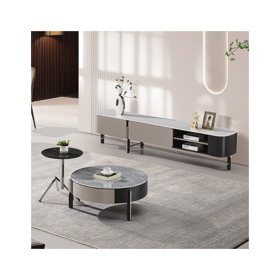 Bộ Bàn Trà Đá Marble Hiện Đại Có Ngăn Kéo Bộ Bàn Trà Đá Marble Hiện Đại Có Ngăn Kéo