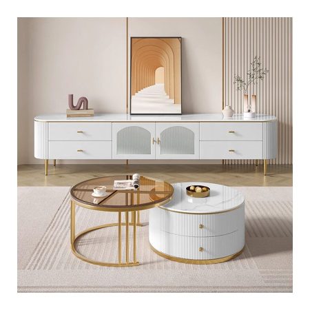 Bộ Bàn Trà Sofa Gỗ Tự Nhiên Tối Giản Hiện Đại