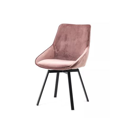 Bộ Ghế Ăn 2 Chiếc Chân Kim Loại Bọc Vải Nhung