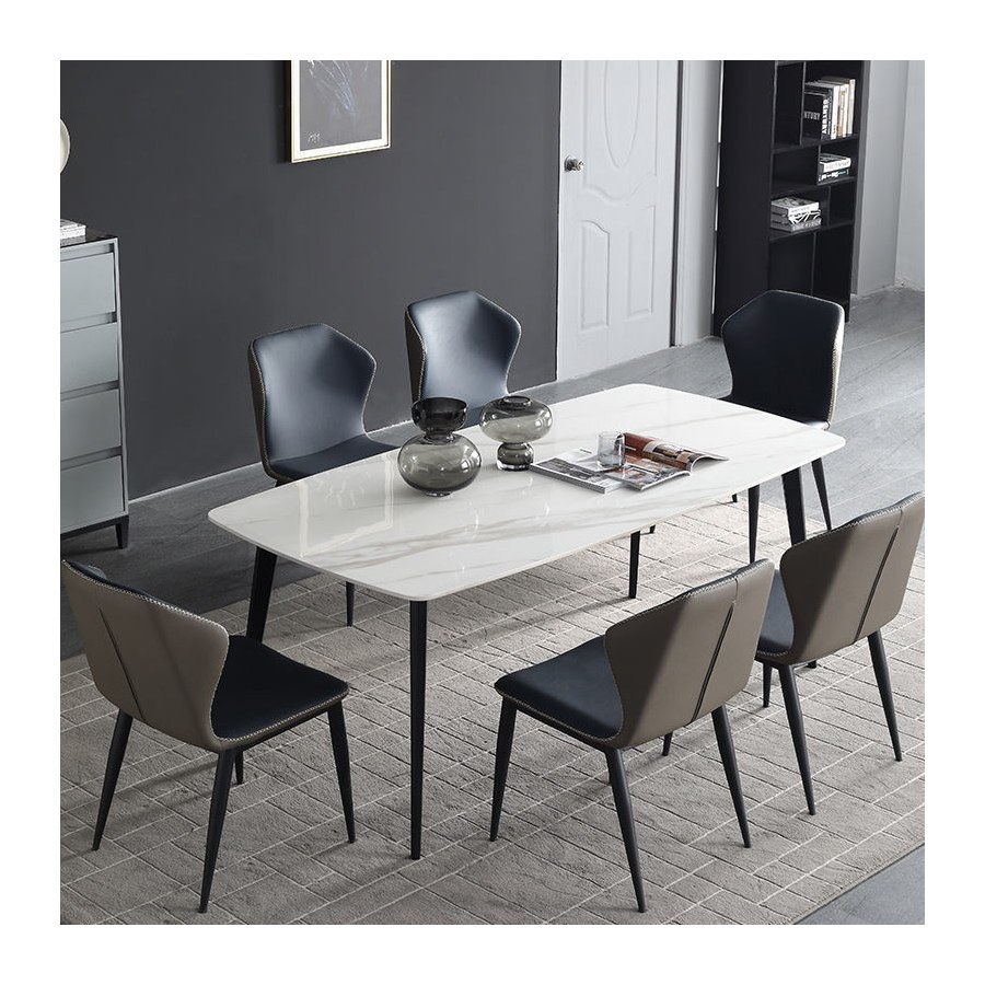 Bộ Ghế Ăn Da Hiện Đại 6 Chiếc Chắc Chắn Dành Cho Khách Sạn Bộ Ghế Ăn Da Hiện Đại 6 Chiếc Chắc Chắn Dành Cho Khách Sạn