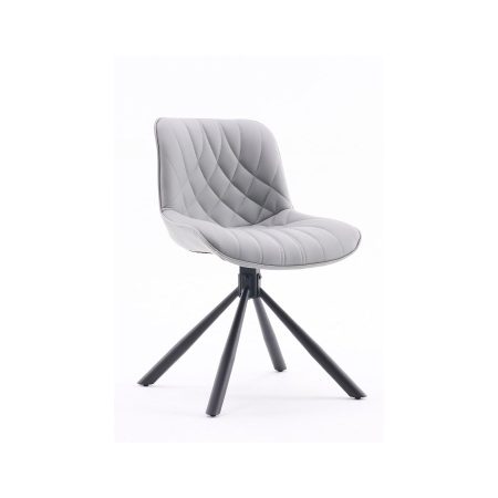Bộ Ghế Ăn Da Khaki Hiện Đại Chân Kim Loại Bền