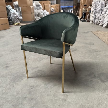 Bộ Ghế Ăn Nhung Hồng Hiện Đại Có Tay Vịn Chân Kim Loại Bộ Ghế Ăn Nhung Hồng Hiện Đại Có Tay Vịn Chân Kim Loại