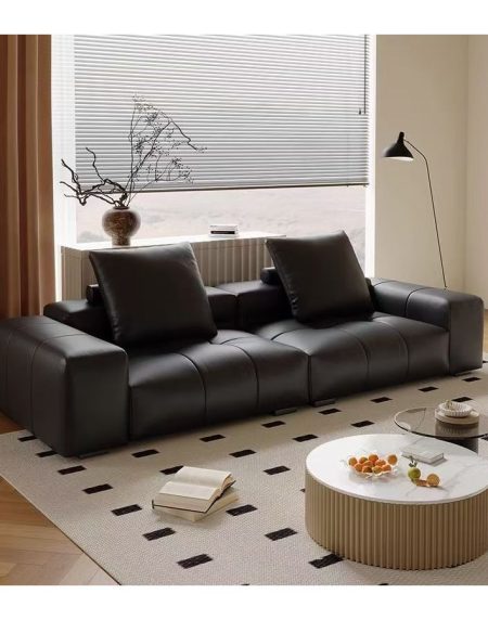 Bộ Sofa Da Cao Cấp Hiện Đại Cho Phòng Khách