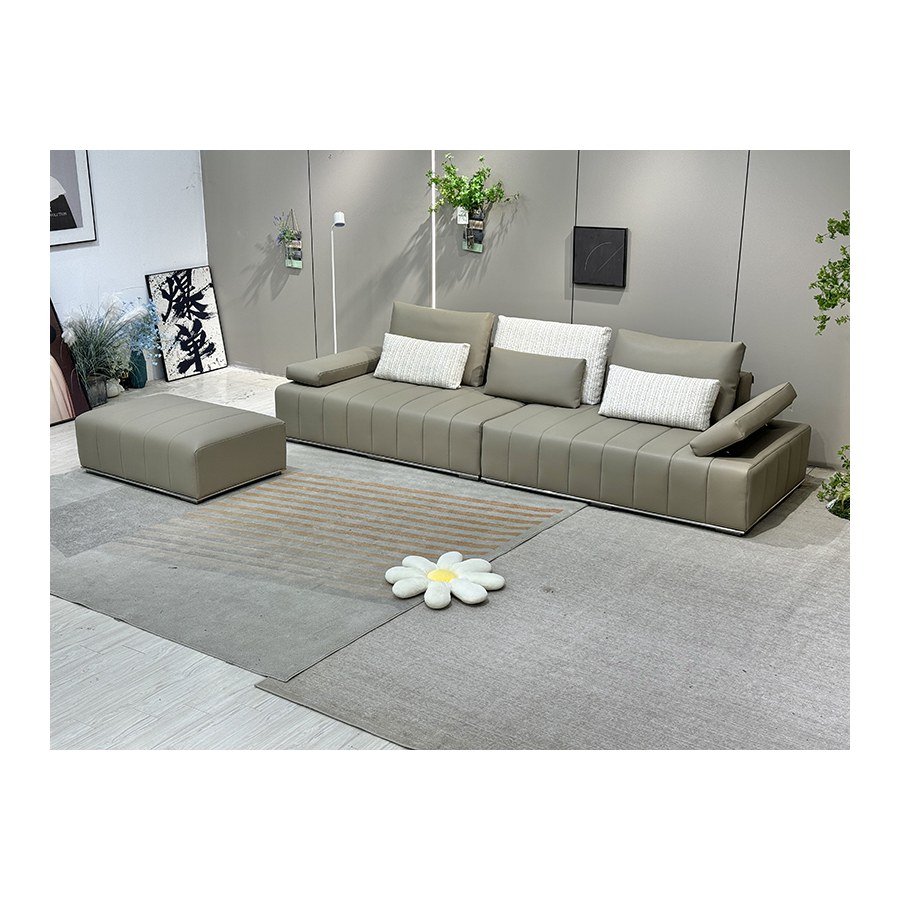 Bộ Sofa Da Điện Hiện Đại Hình L Chức Năng Bộ Sofa Da Điện Hiện Đại Hình L Chức Năng
