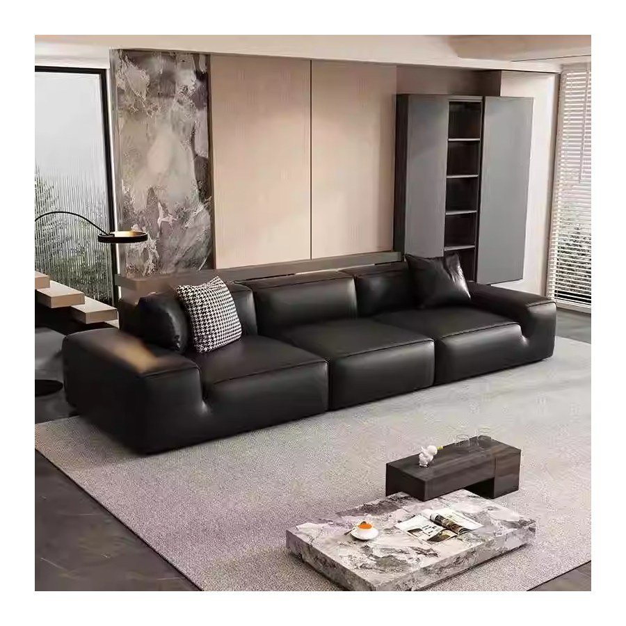 Bộ Sofa Da Thật Hiện Đại 2 & 3 Ghế Kết Hợp Giường Sang Trọng Bộ Sofa Da Thật Hiện Đại 2 & 3 Ghế Kết Hợp Giường Sang Trọng