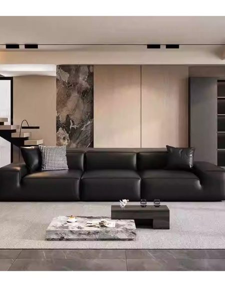 Bộ Sofa Da Thật Hiện Đại 2 & 3 Ghế Kết Hợp Giường Sang Trọng Bộ Sofa Da Thật Hiện Đại 2 & 3 Ghế Kết Hợp Giường Sang Trọng