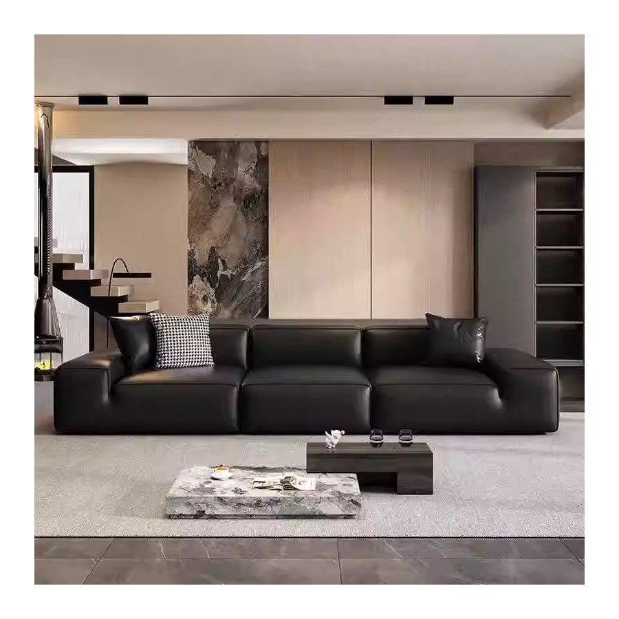 Bộ Sofa Da Thật Hiện Đại 2 & 3 Ghế Kết Hợp Giường Sang Trọng Bộ Sofa Da Thật Hiện Đại 2 & 3 Ghế Kết Hợp Giường Sang Trọng