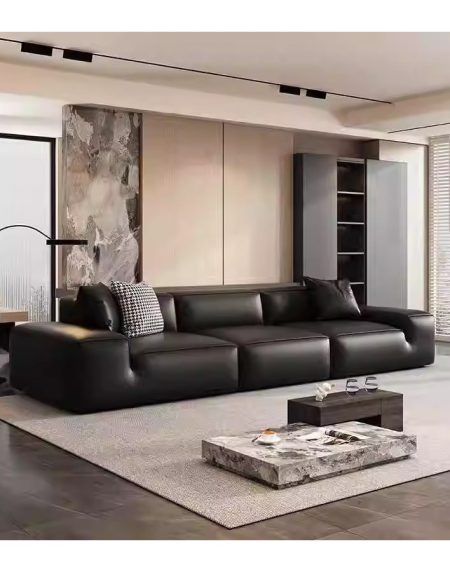 Bộ Sofa Da Thật Hiện Đại 2 & 3 Ghế Kết Hợp Giường Sang Trọng Bộ Sofa Da Thật Hiện Đại 2 & 3 Ghế Kết Hợp Giường Sang Trọng