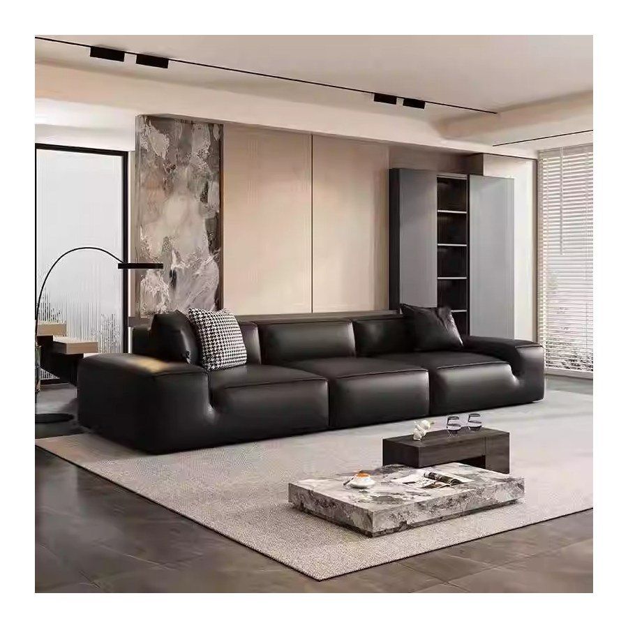 Bộ Sofa Da Thật Hiện Đại 2 & 3 Ghế Kết Hợp Giường Sang Trọng Bộ Sofa Da Thật Hiện Đại 2 & 3 Ghế Kết Hợp Giường Sang Trọng