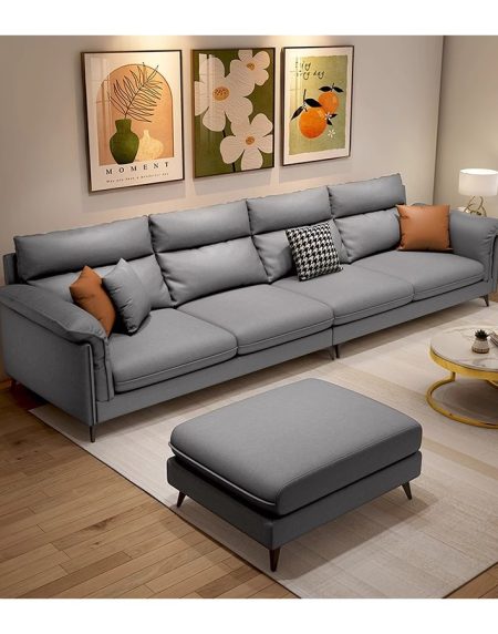 Bộ Sofa Da Ý Cao Cấp Phòng Khách Hiện Đại