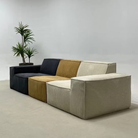 Bộ Sofa Vải Nhung Cổ Điển Đa Năng 3 Chỗ Ngồi
