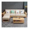 Bộ Sofa Văng Vải PU Hiện Đại Cho Phòng Khách Nhỏ