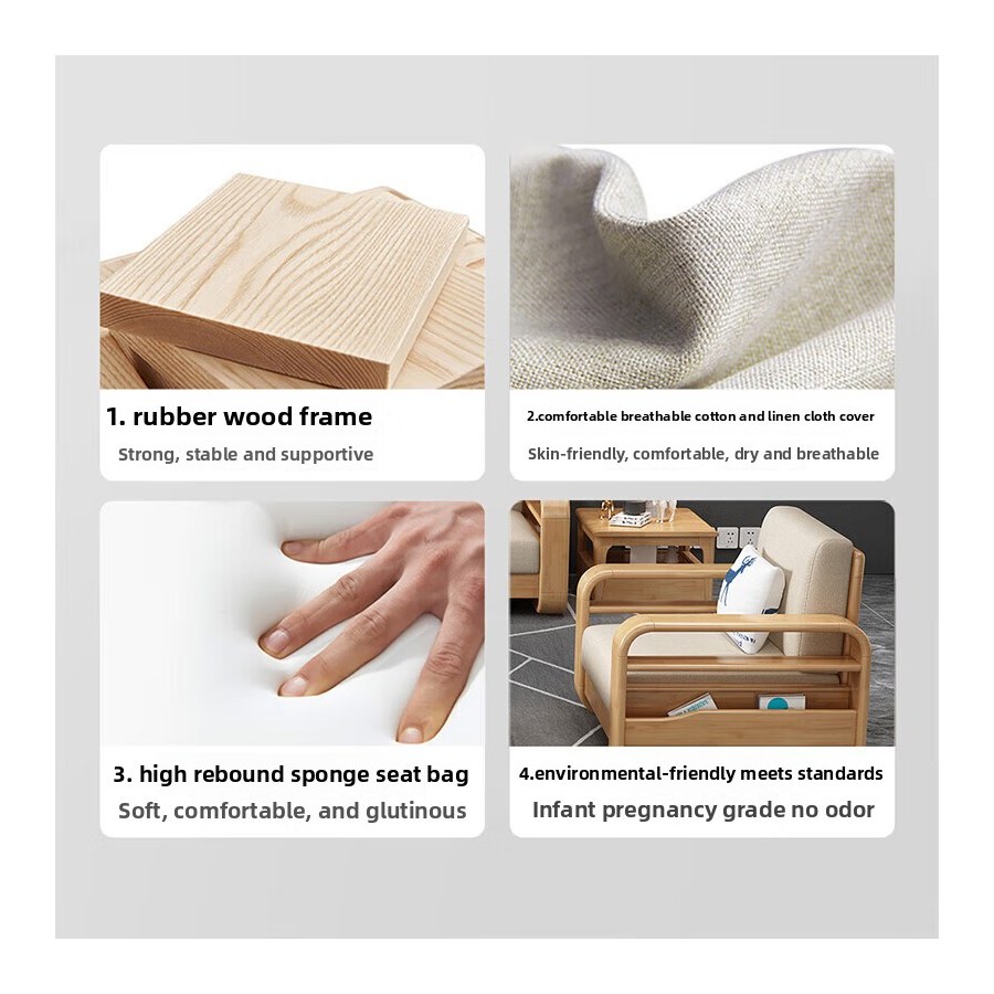Bộ Sofa Văng Vải PU Hiện Đại Cho Phòng Khách Nhỏ Bộ Sofa Văng Vải PU Hiện Đại Cho Phòng Khách Nhỏ