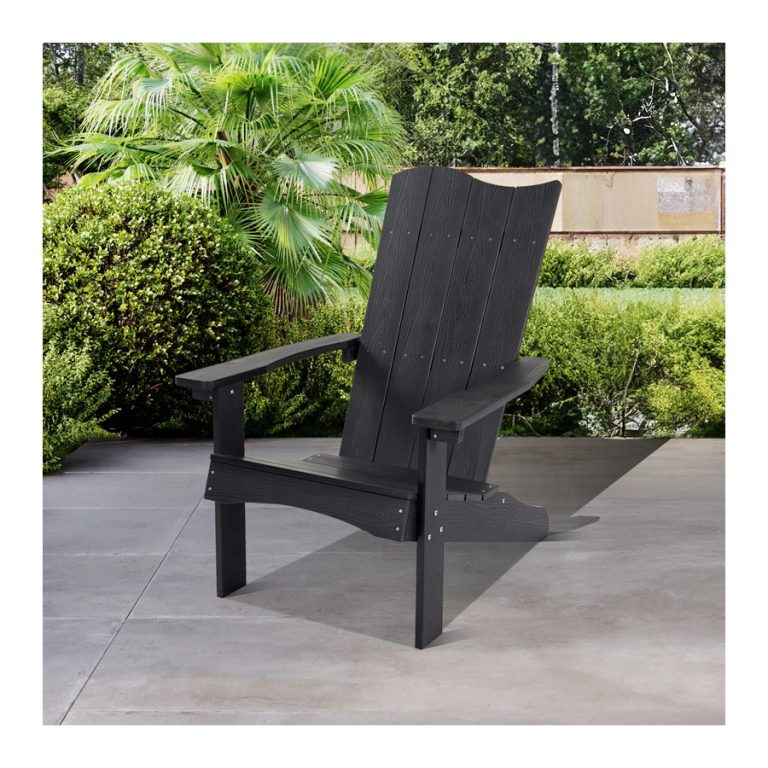 Trang chủ Ghế Adirondack Nhựa Đen Ngoài Trời Kiểu Dáng Hiện Đại