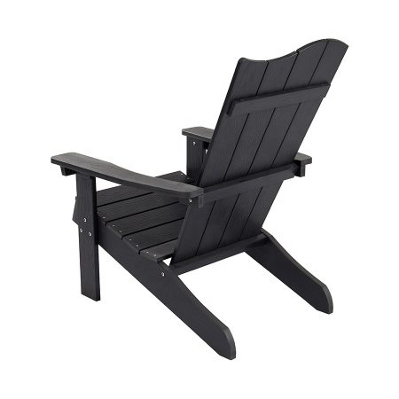 Ghế Adirondack Nhựa Đen Ngoài Trời Kiểu Dáng Hiện Đại Ghế Adirondack Nhựa Đen Ngoài Trời Kiểu Dáng Hiện Đại
