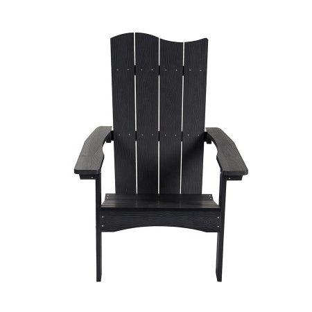 Ghế Adirondack Nhựa Đen Ngoài Trời Kiểu Dáng Hiện Đại Ghế Adirondack Nhựa Đen Ngoài Trời Kiểu Dáng Hiện Đại
