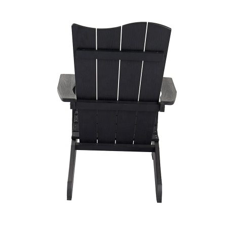 Ghế Adirondack Nhựa Đen Ngoài Trời Kiểu Dáng Hiện Đại Ghế Adirondack Nhựa Đen Ngoài Trời Kiểu Dáng Hiện Đại