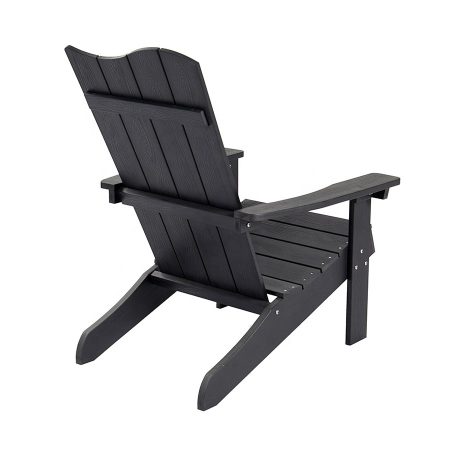 Ghế Adirondack Nhựa Đen Ngoài Trời Kiểu Dáng Hiện Đại Ghế Adirondack Nhựa Đen Ngoài Trời Kiểu Dáng Hiện Đại