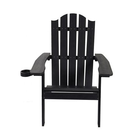 Ghế Adirondack Nhựa Gỗ Đen Bền Bỉ Ngoài Trời Ghế Adirondack Nhựa Gỗ Đen Bền Bỉ Ngoài Trời