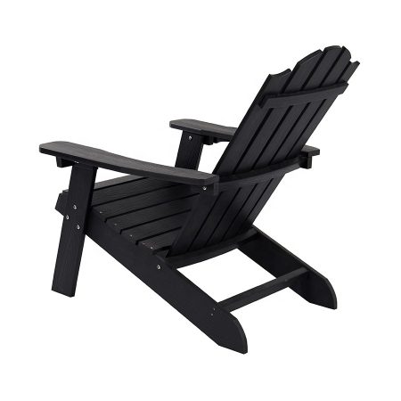 Ghế Adirondack Nhựa Gỗ Đen Bền Bỉ Ngoài Trời Ghế Adirondack Nhựa Gỗ Đen Bền Bỉ Ngoài Trời