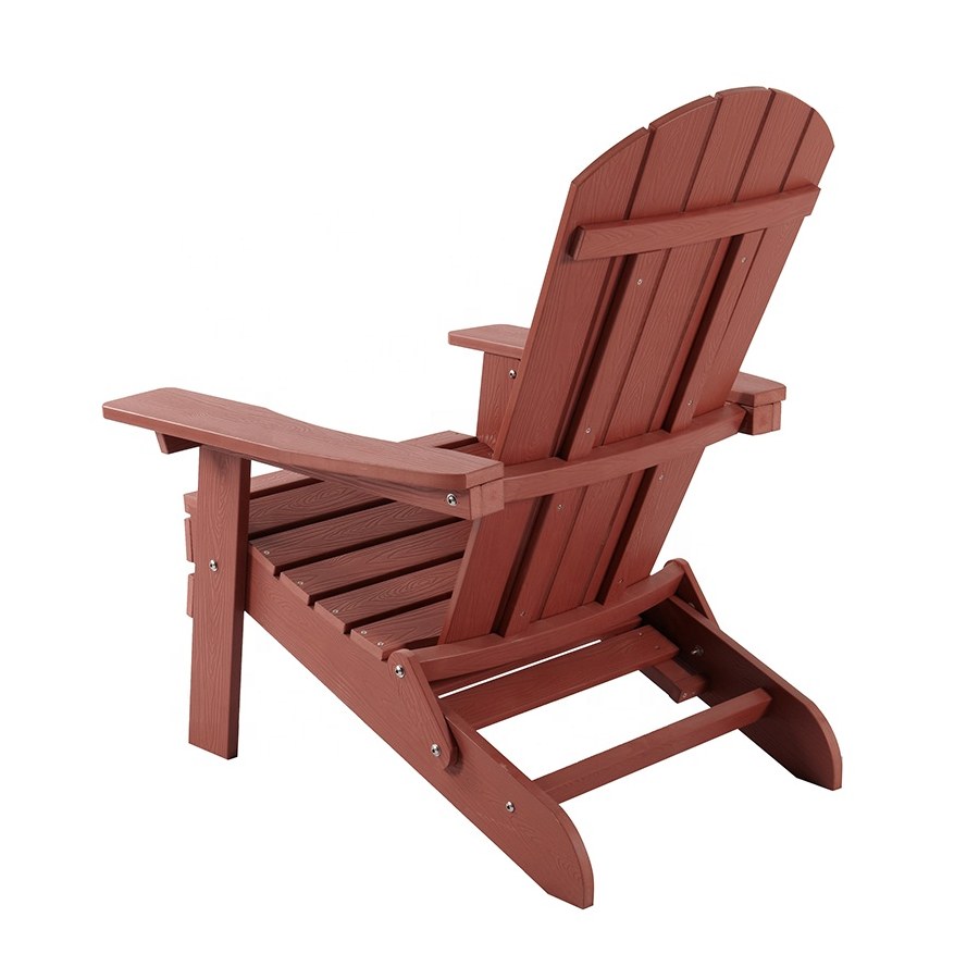 Ghế Adirondack Nhựa Gỗ Đỏ Chịu Thời Tiết Hiện Đại Ghế Adirondack Nhựa Gỗ Đỏ Chịu Thời Tiết Hiện Đại