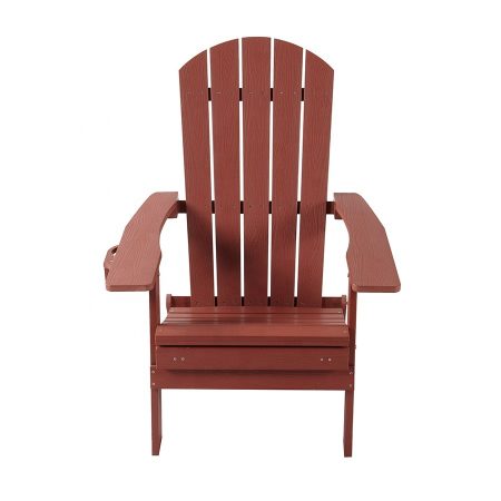 Ghế Adirondack Nhựa Gỗ Đỏ Chịu Thời Tiết Hiện Đại Ghế Adirondack Nhựa Gỗ Đỏ Chịu Thời Tiết Hiện Đại